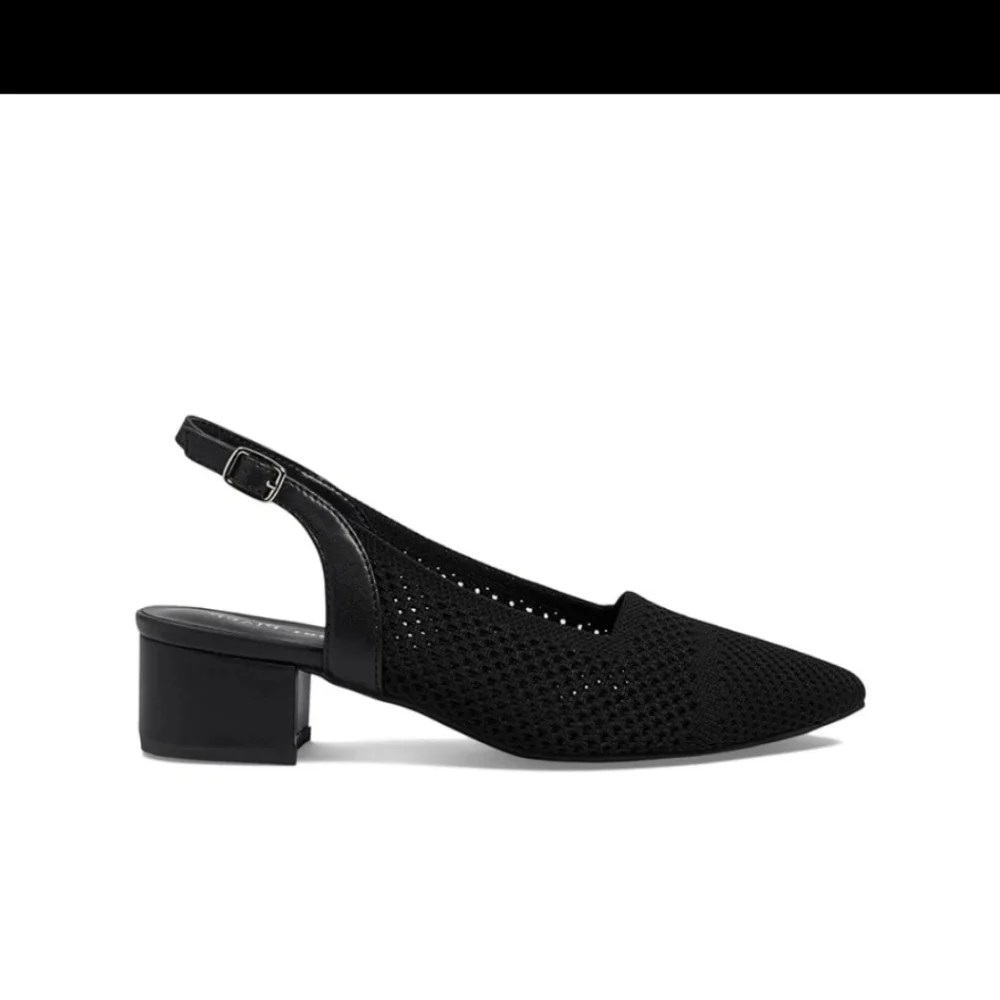 David Tate Women's Glenna Stretched Fabric Slingback Pump Sandals - Black